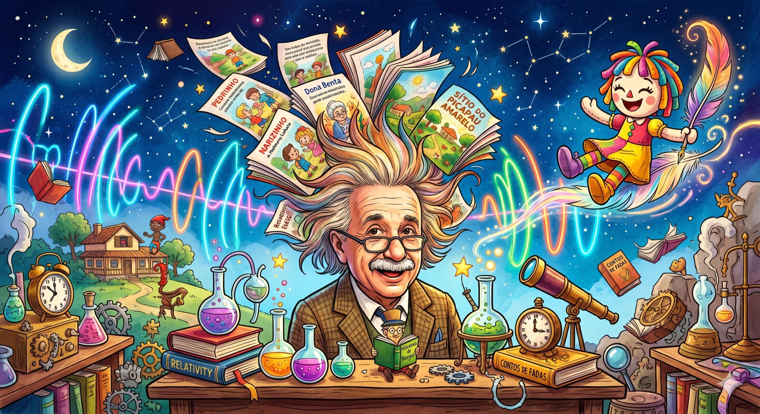 18 de abril: Monteiro Lobato, Einstein e a Era do Rádio! 📻