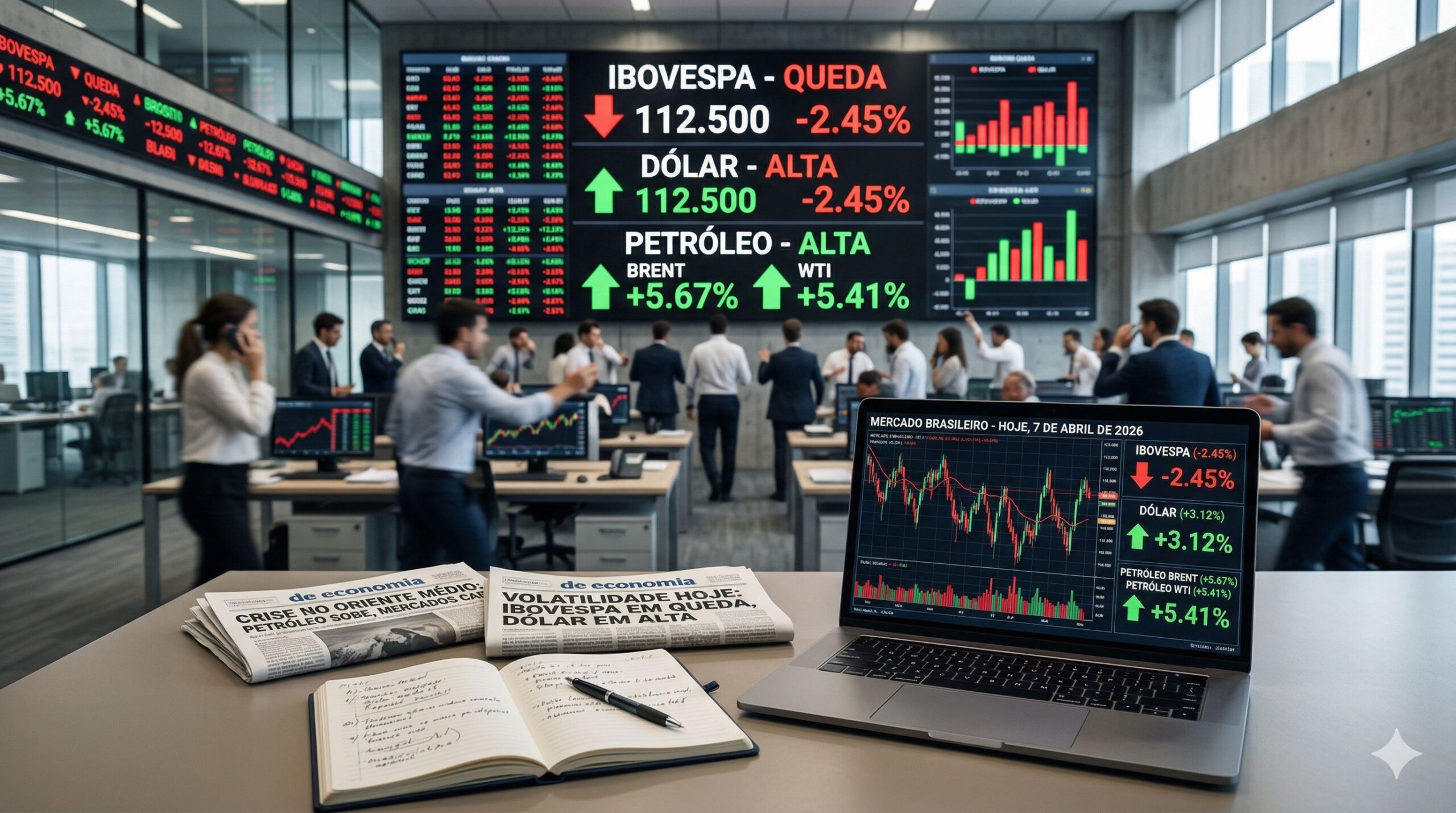 Notícias financeiras de hoje: alertas do mercado: 07/04/2026
