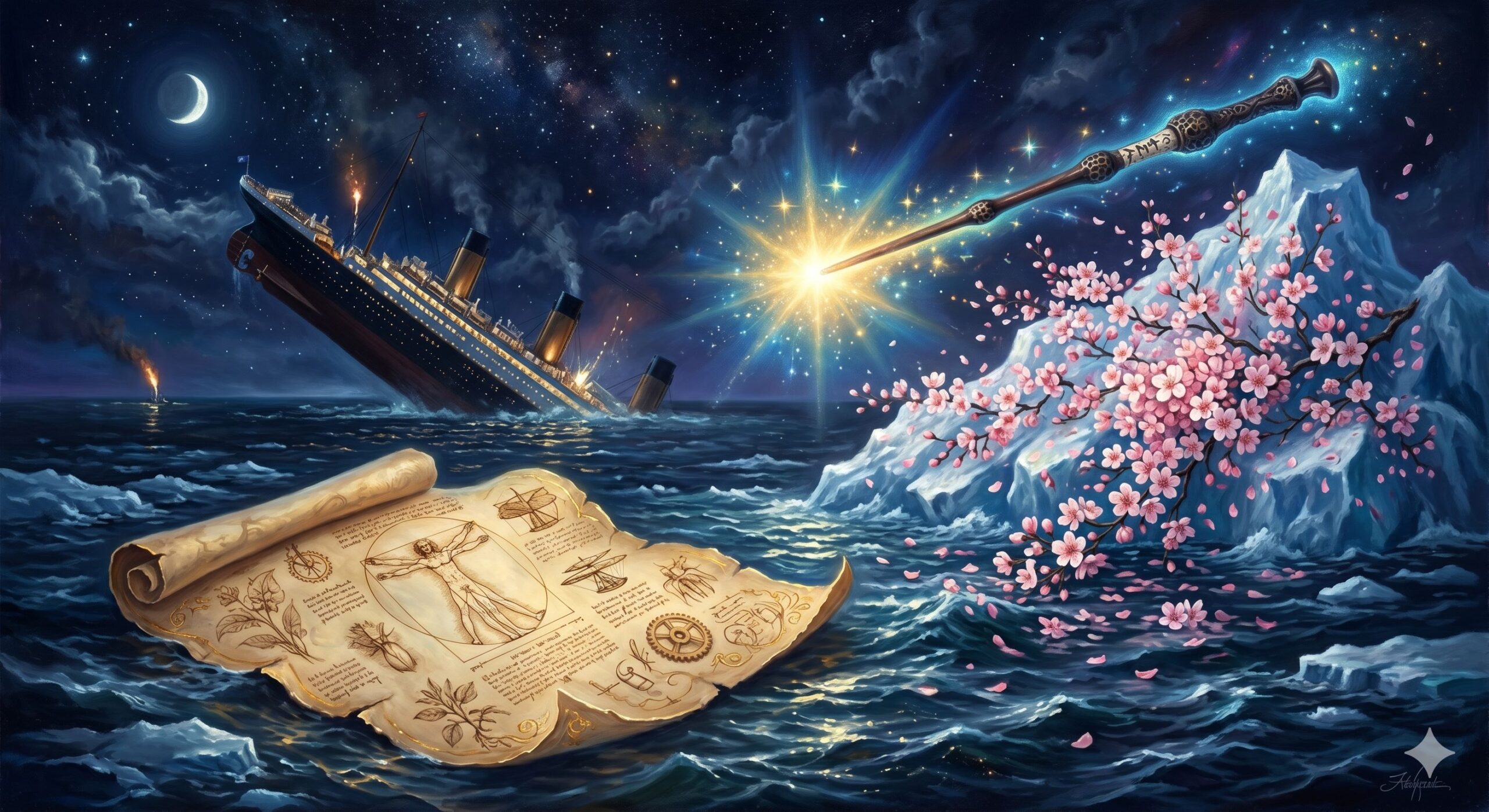 15 de abril: Titanic, Leonardo da Vinci e Harry Potter! ⚡