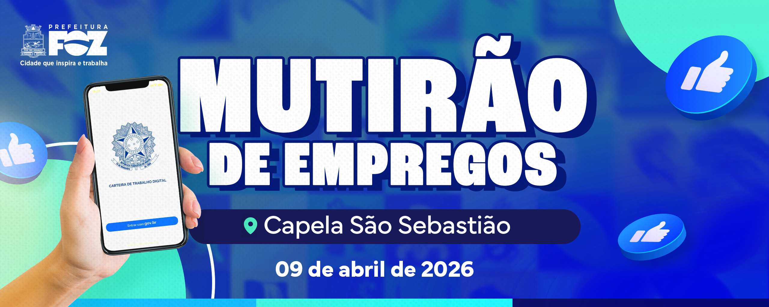 Vagas Foz do Iguaçu: 500 Chances no Mutirão Imperdível