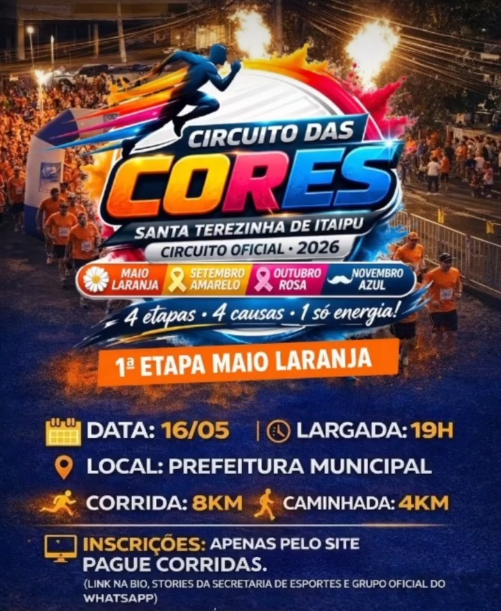 Circuito das Cores 2026 em STI: Inscrições Abertas para a 1ª Etapa