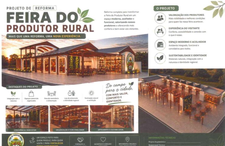 Reforma da Feira do Produtor vai transformar espaço em Santa Terezinha