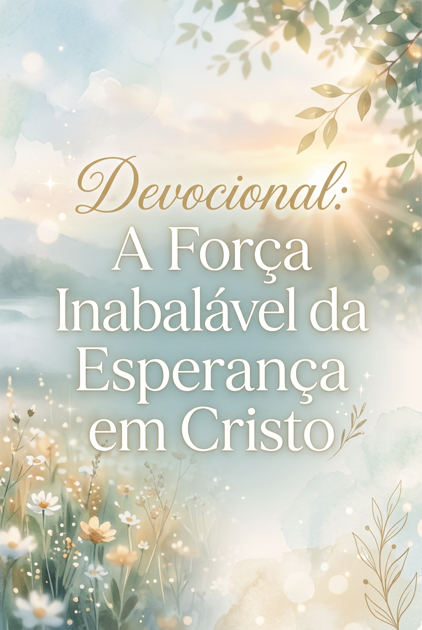 Devocional: A Força Inabalável da Esperança em Cristo