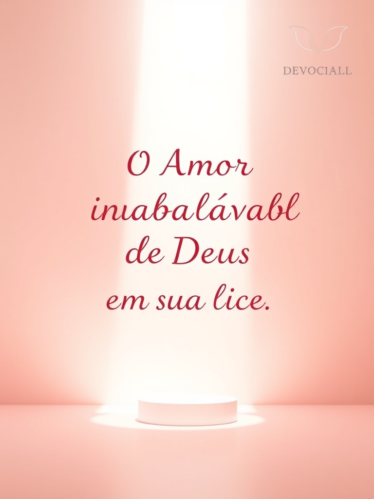 Devocional: O Amor Inabalável de Deus em Sua Vida