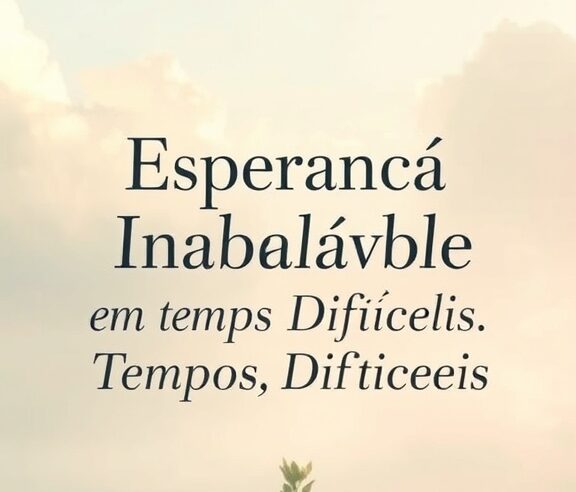 Devocional: Esperança Inabalável em Tempos Difíceis