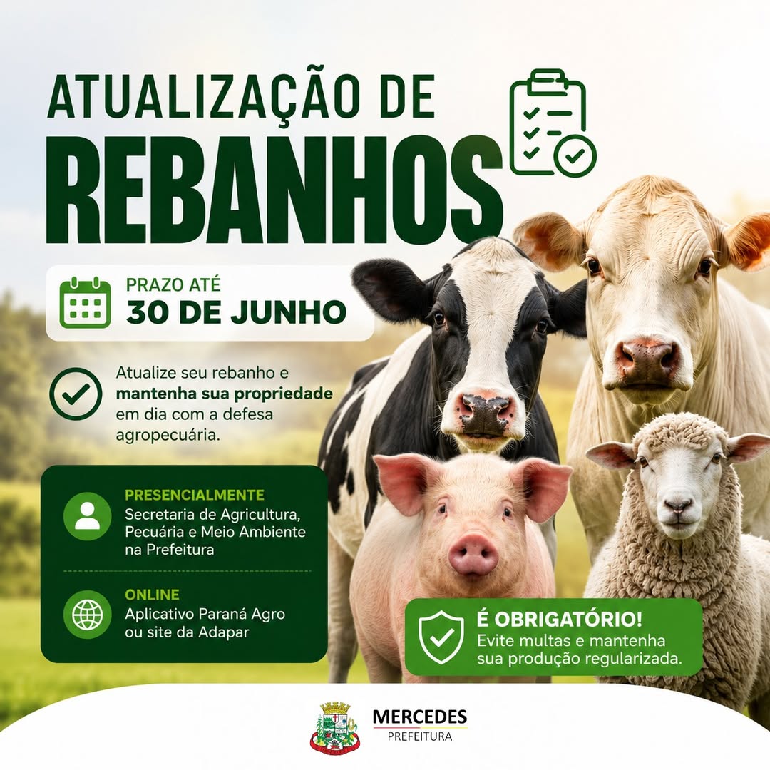 Atualização de rebanhos Mercedes: evite multas em 2026