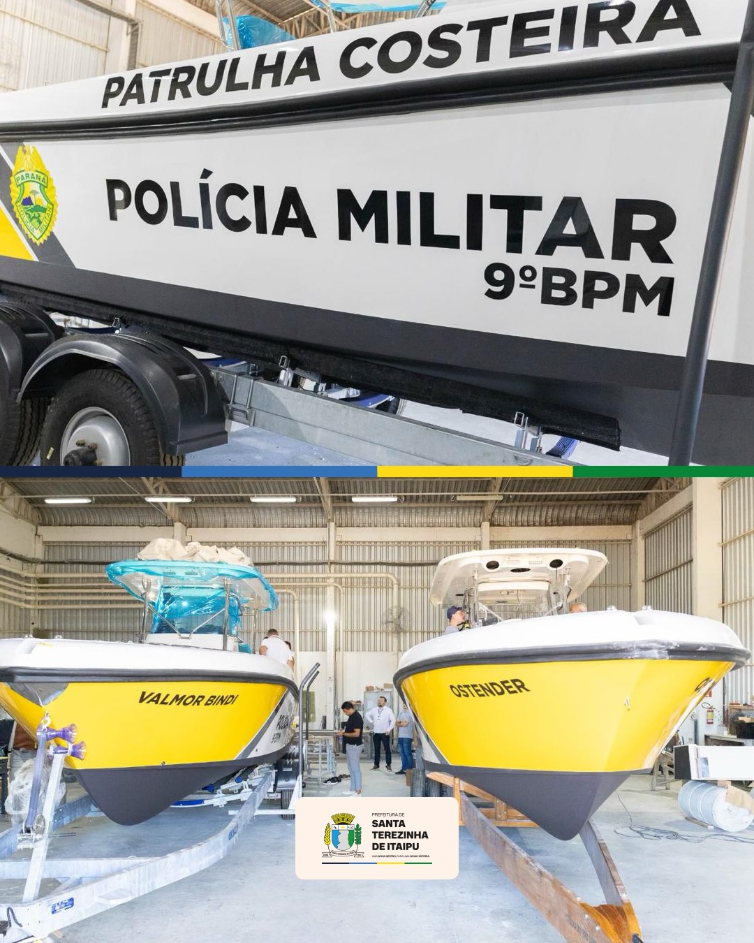 Embarcações produzidas em STI reforçam patrulha costeira do Paraná
