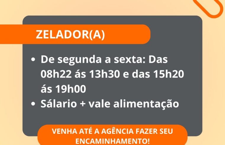 Vaga Zelador Marechal Candido Rondon: Vaga Aberta