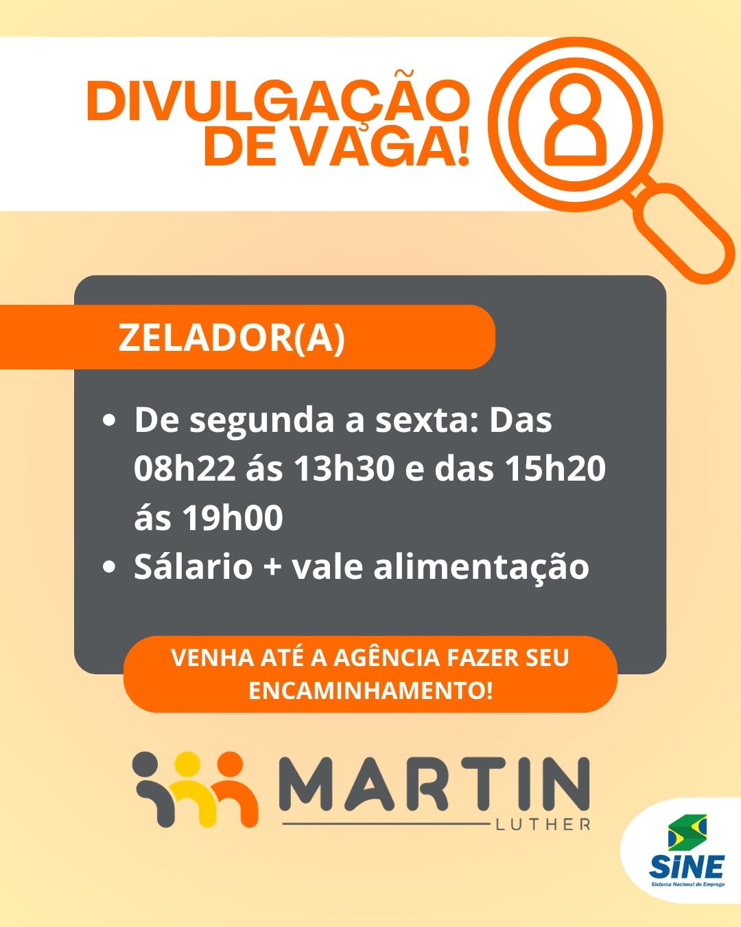 Vaga Zelador Marechal Candido Rondon: Vaga Aberta