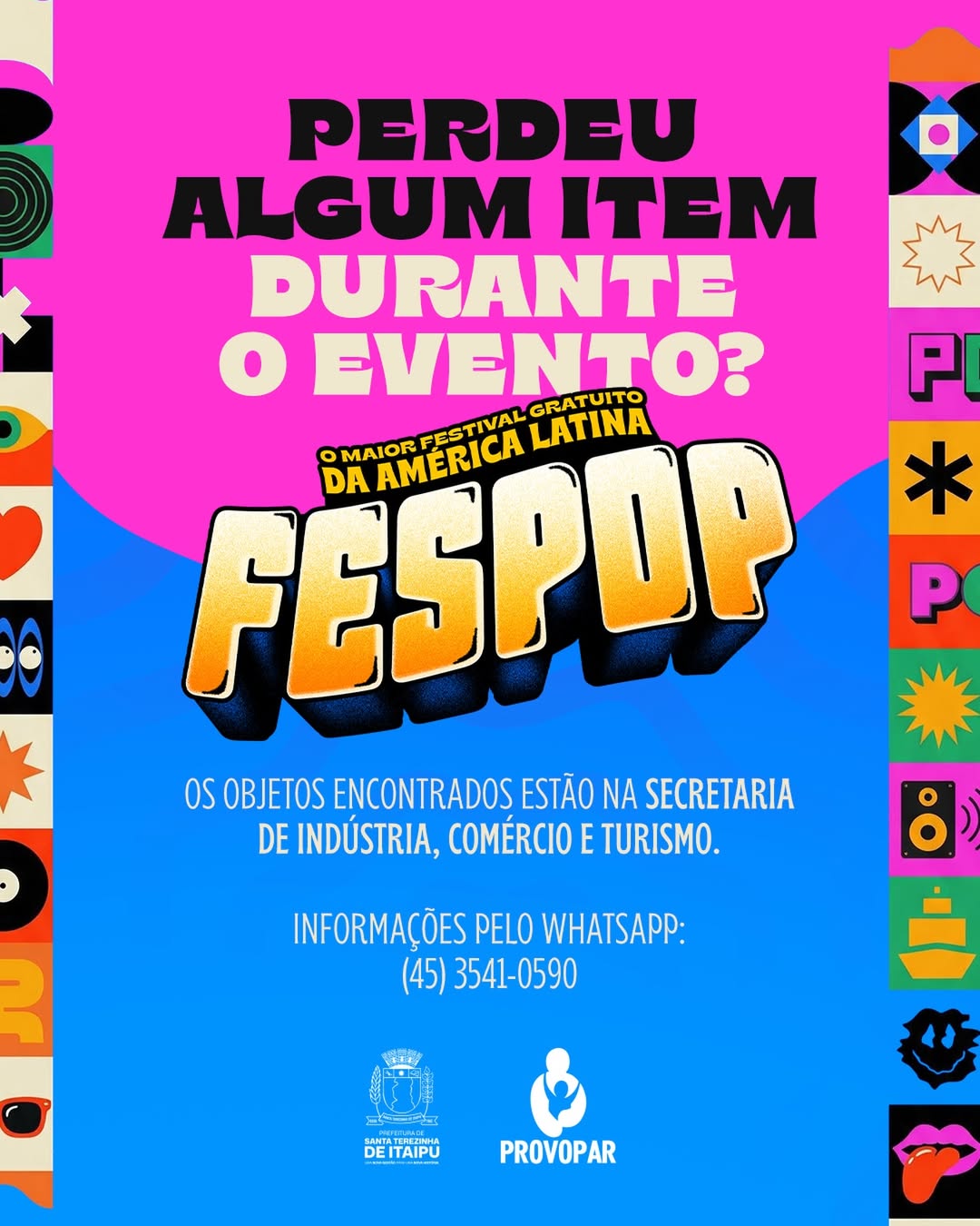Achados e Perdidos FESPOP 2026: Recupere!