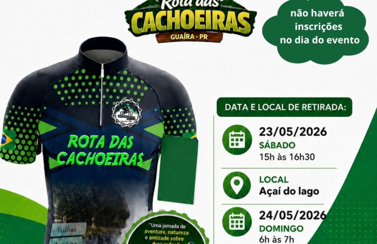 Pedal Rota das Cachoeiras Guaira: Veja Onde Retirar o Kit