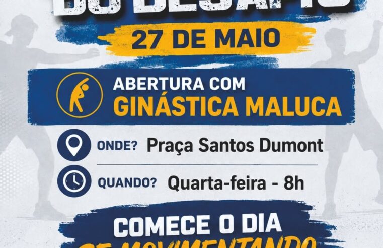 Dia do Desafio em Santa Helena: Ginástica Maluca na Praça