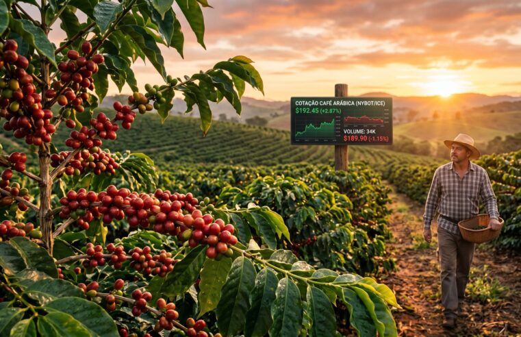 Preço do café: Arábica cai e açúcar sofre baixa hoje