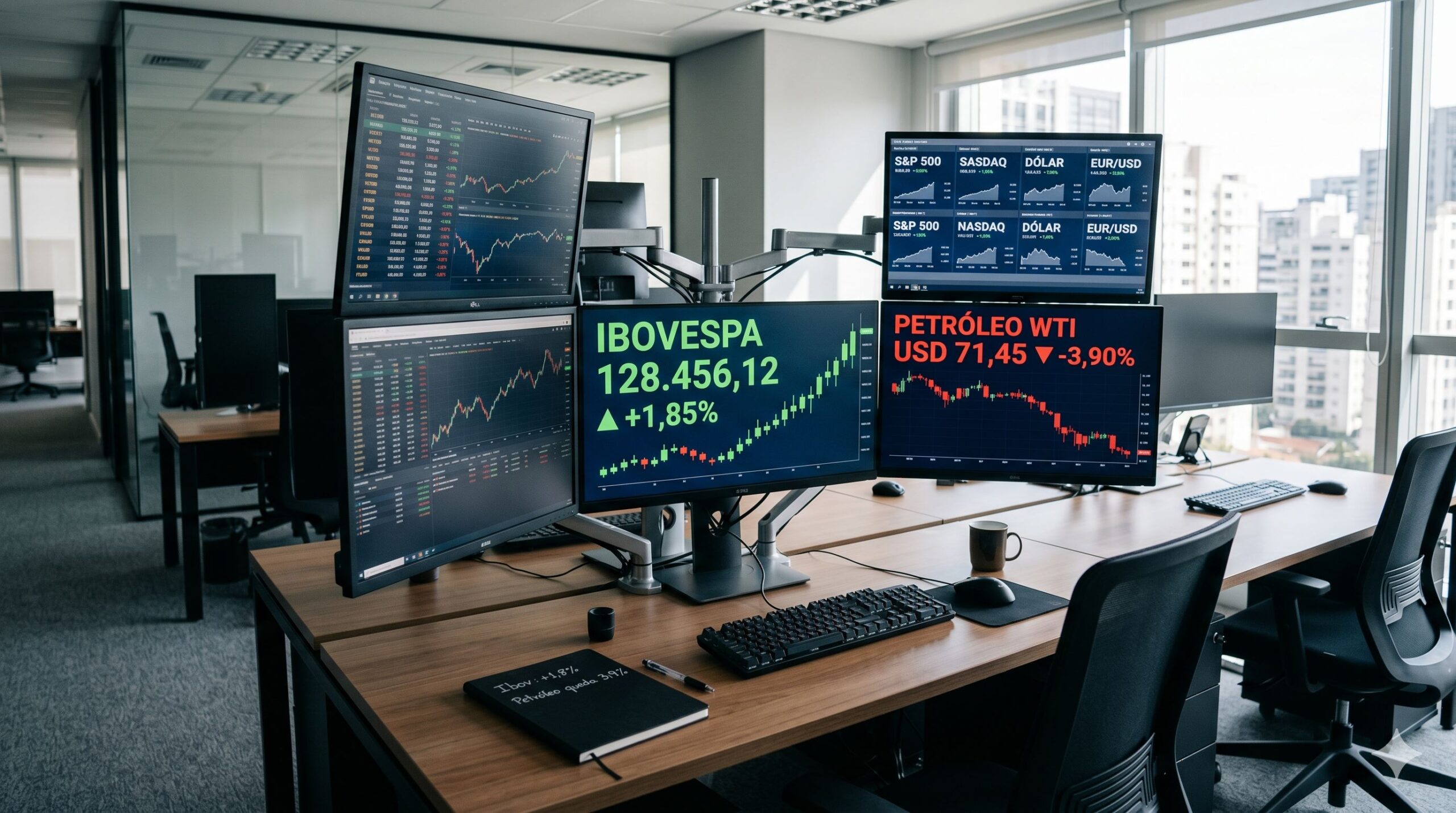 Notícias financeiras hoje: Ibovespa sobe, petróleo despenca e bloqueio orçamentário é confirmado: 22/05/2026