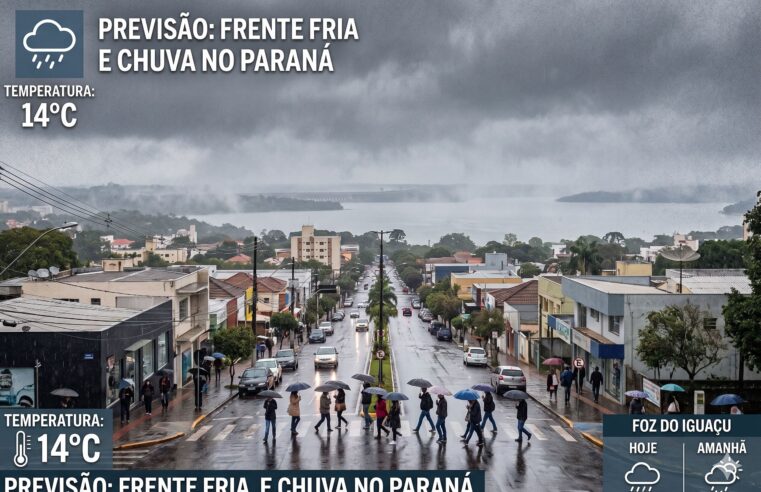 Previsão do tempo 22 de maio: frio e chuva em Foz do Iguaçu