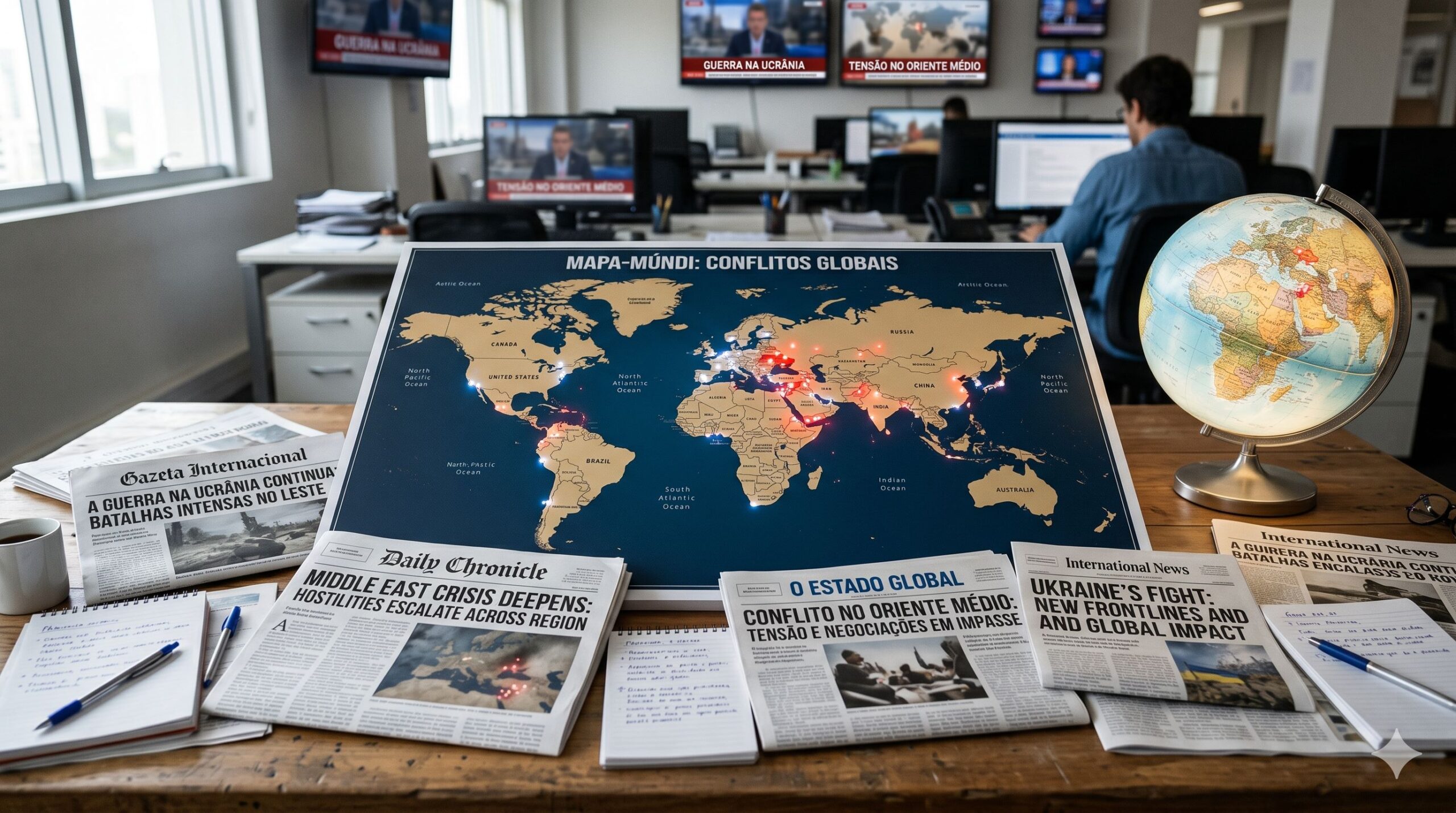 Notícias do Mundo Hoje 26/05/2026: Saúde de Trump, Crise no Reino Unido e Conflitos Globais