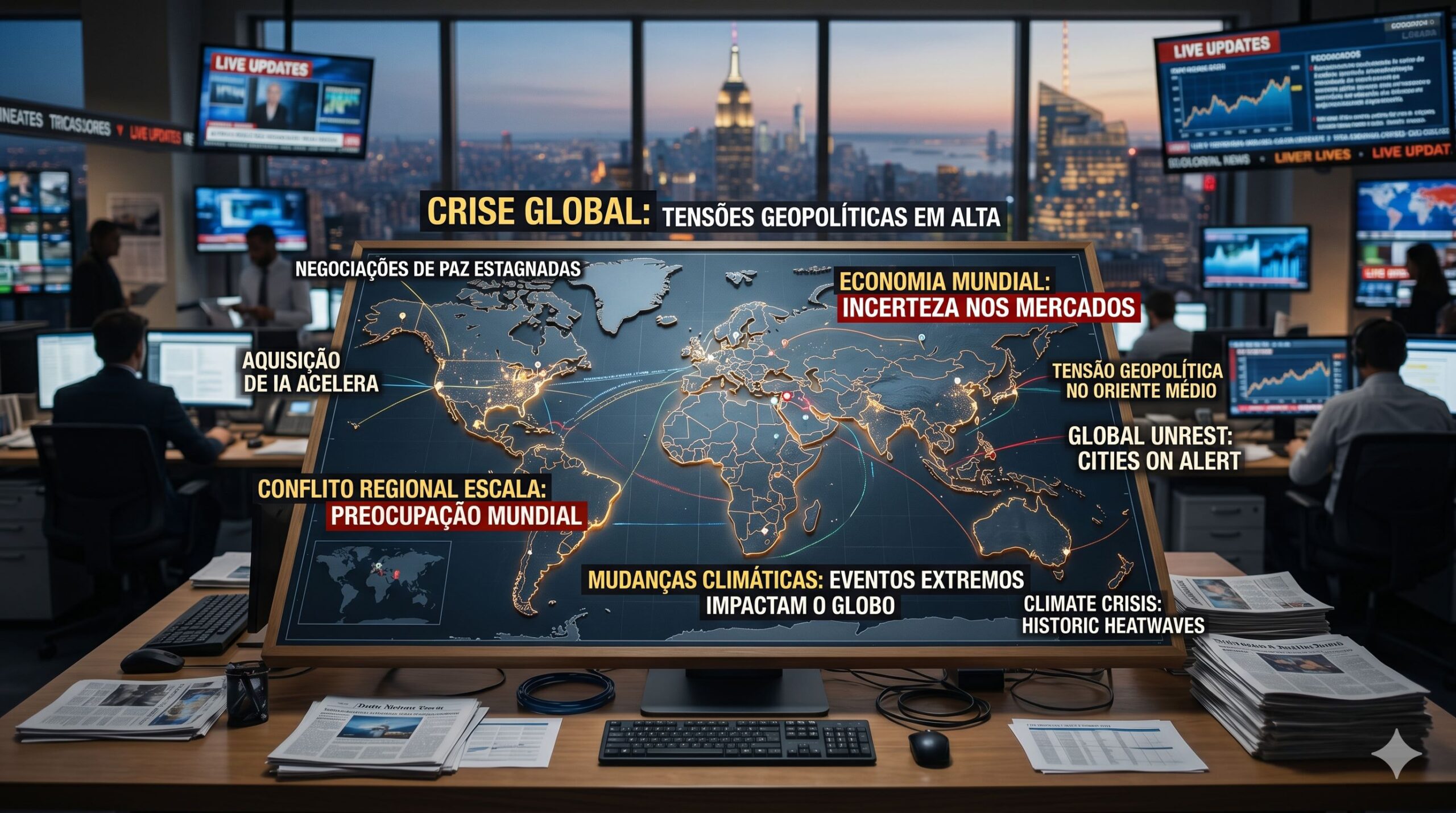 Notícias do mundo hoje: os fatos que mexem com 25/05/2026