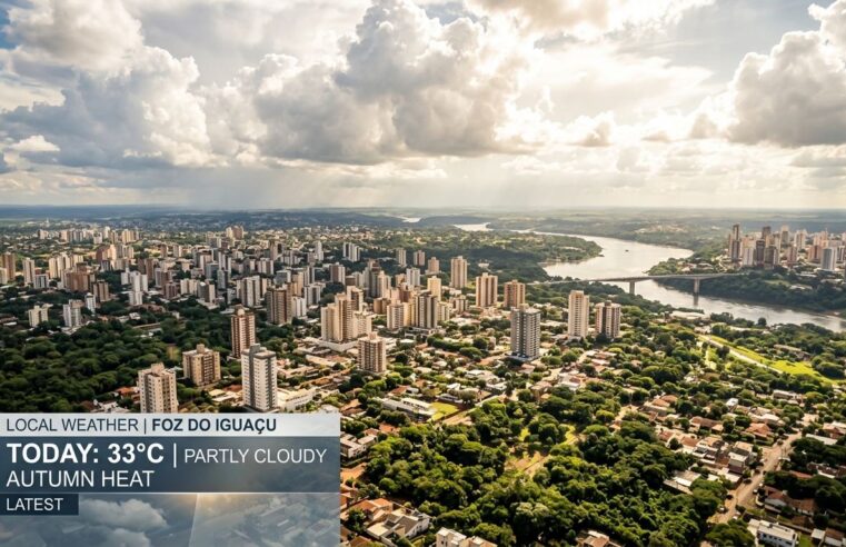 Previsão do Tempo em Foz do Iguaçu e Região para Amanhã, Terça-feira (05/05/2026)