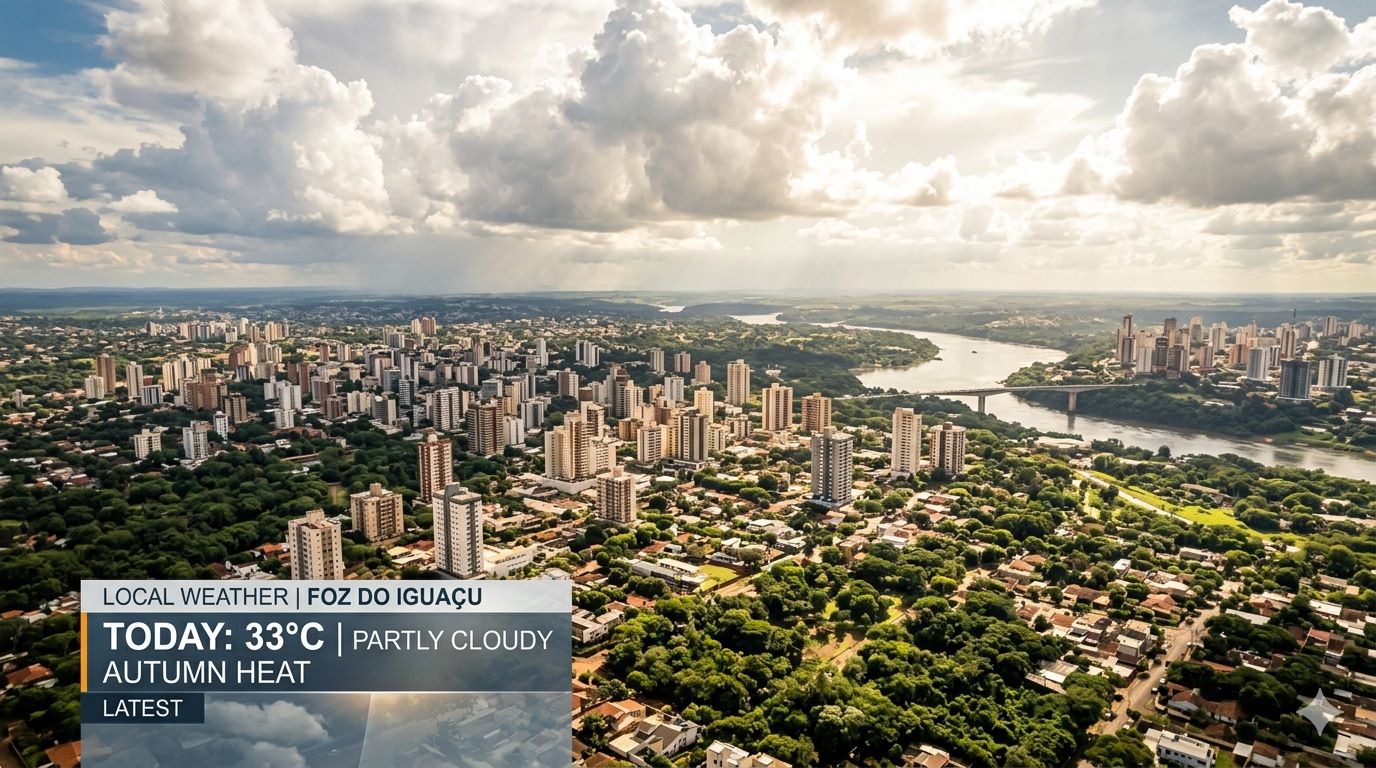 Previsão do Tempo em Foz do Iguaçu e Região para Amanhã, Terça-feira (05/05/2026)