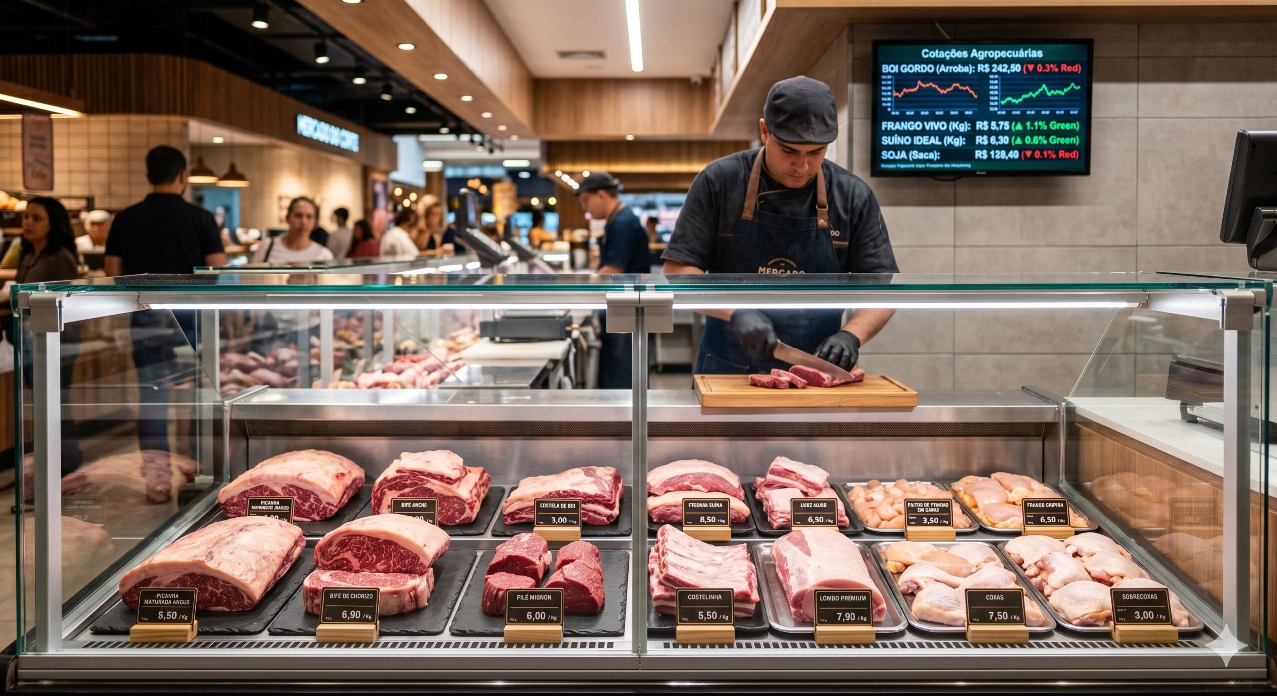 Preço da Carne Hoje: Boi Cai e Frango Fica Estável SP