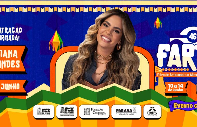 Fartal 2026: Mariana Fagundes Confirmada em Foz do Iguaçu
