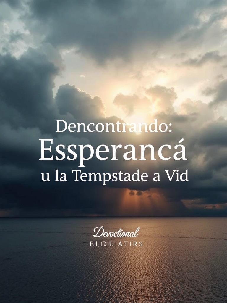 Devocional: Encontrando Esperança na Tempestade da Vida