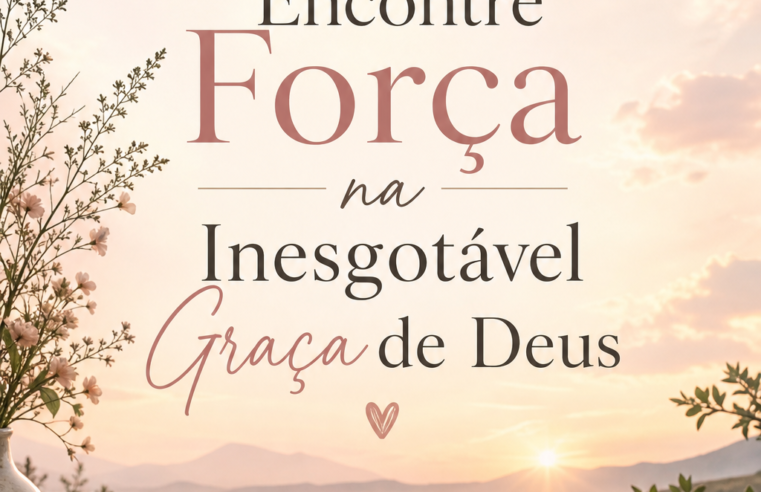 Devocional: Encontre Força na Inesgotável Graça de Deus
