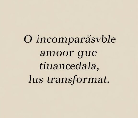 Devocional: O Incomparável Amor que Transforma
