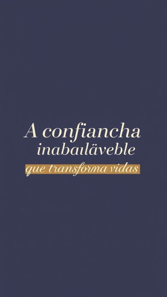 Devocional: A Confiança Inabalável que Transforma Vidas