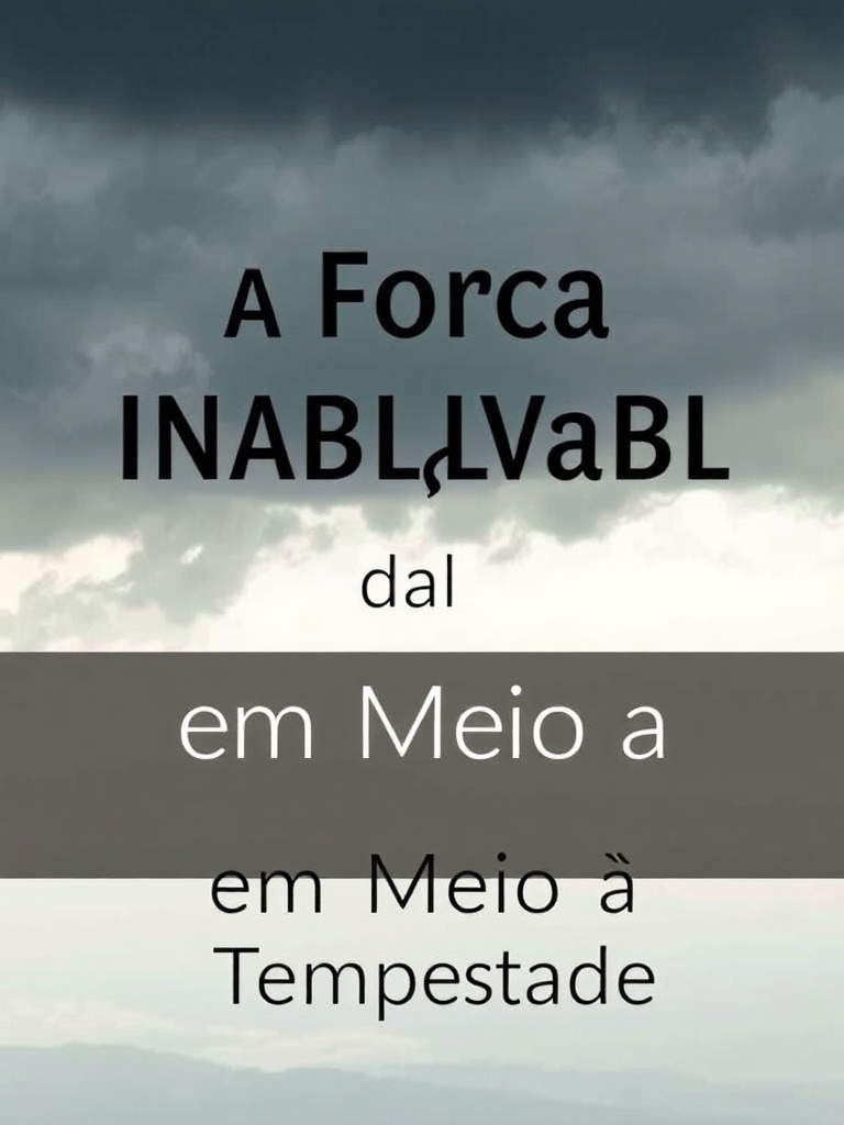 Devocional: A Força Inabalável da Fé em Meio à Tempestade