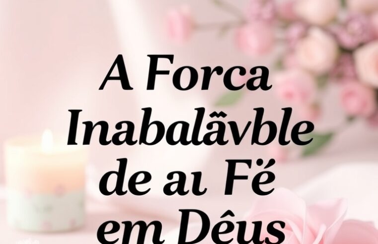 Devocional: A Força Inabalável da Fé em Deus