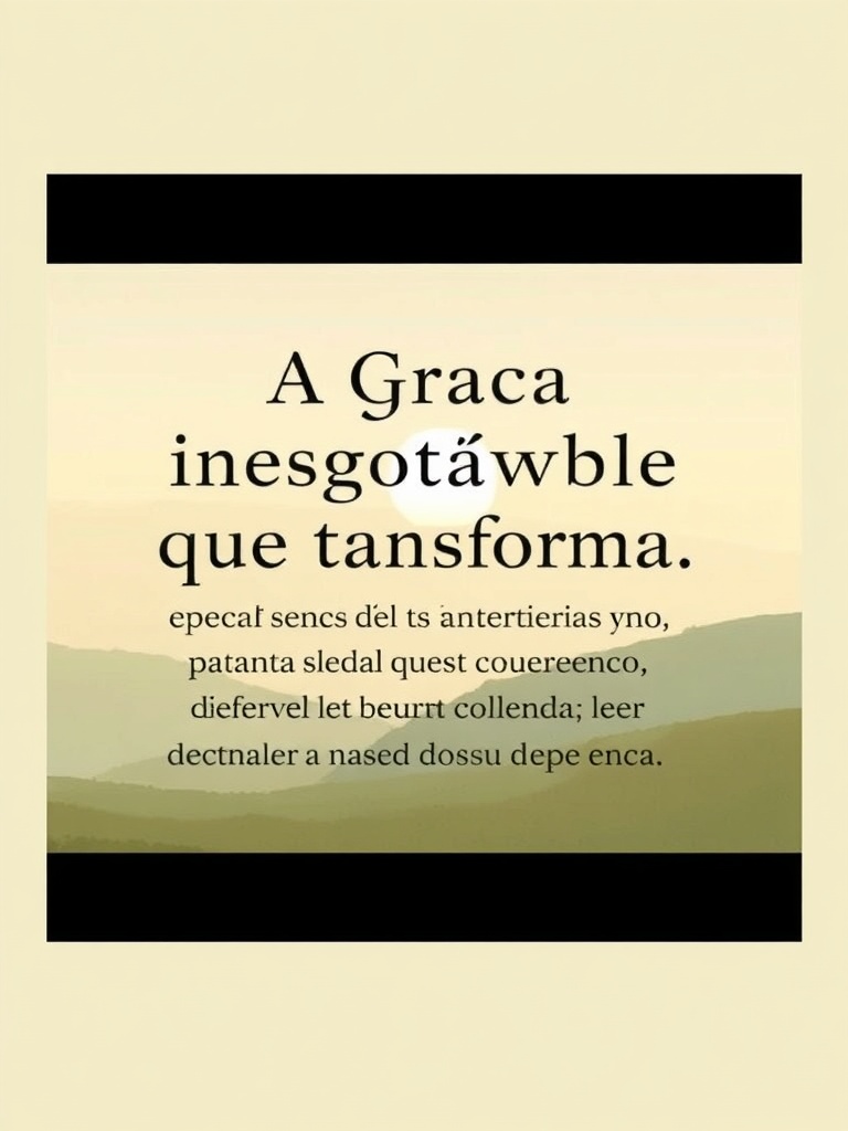 Devocional: A Graça Inesgotável que Transforma