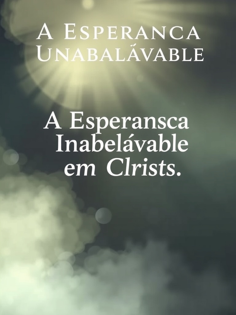 Devocional: A Esperança Inabalável em Cristo