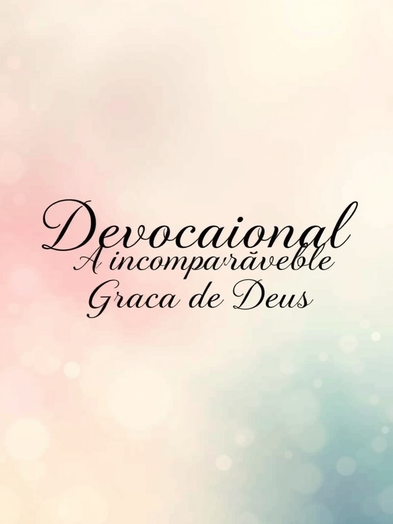 Devocional: A Incomparável Graça de Deus