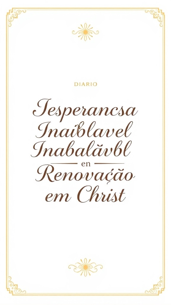 Devocional Diário: Esperança Inabalável e Renovação em Cristo