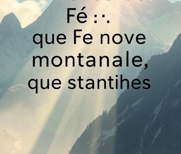 Devocional: A Força da Fé que Move Montanhas