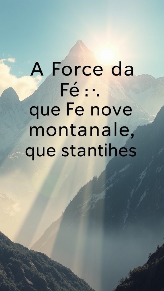 Devocional: A Força da Fé que Move Montanhas