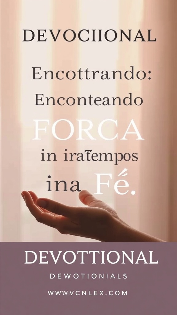 Devocional: Encontrando Força na Fé em Tempos Incertos