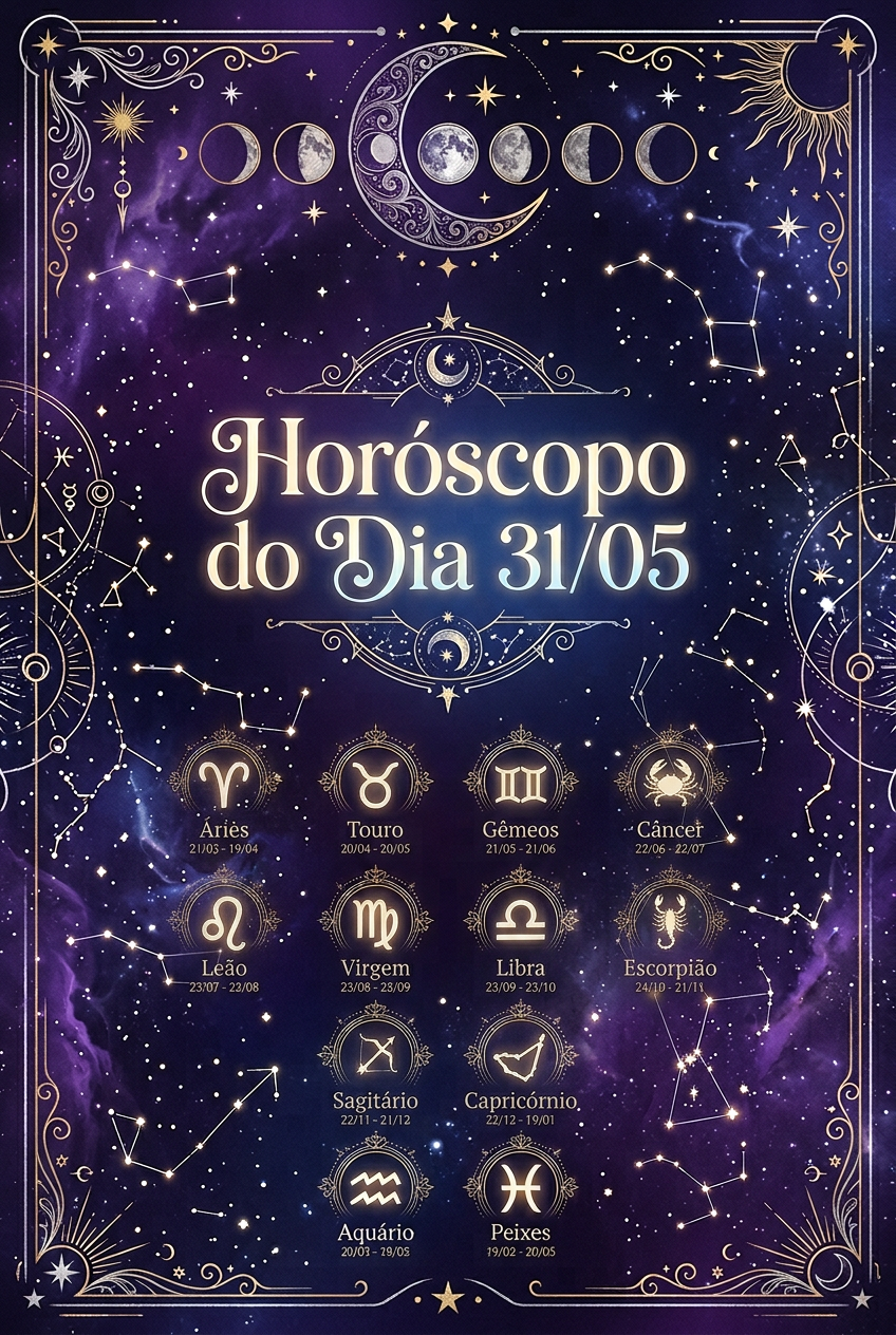 Horóscopo do Dia 31/05: Astrologia Zen para sua Sexta-feira