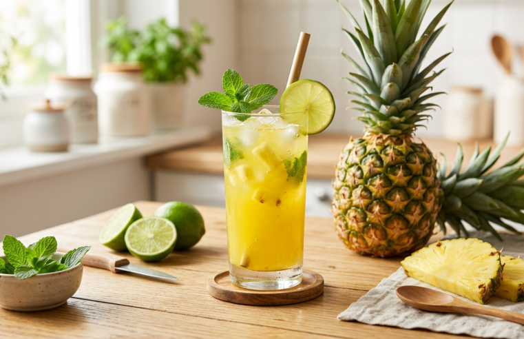 Suco para Digestão Pesada: Abacaxi com Limão