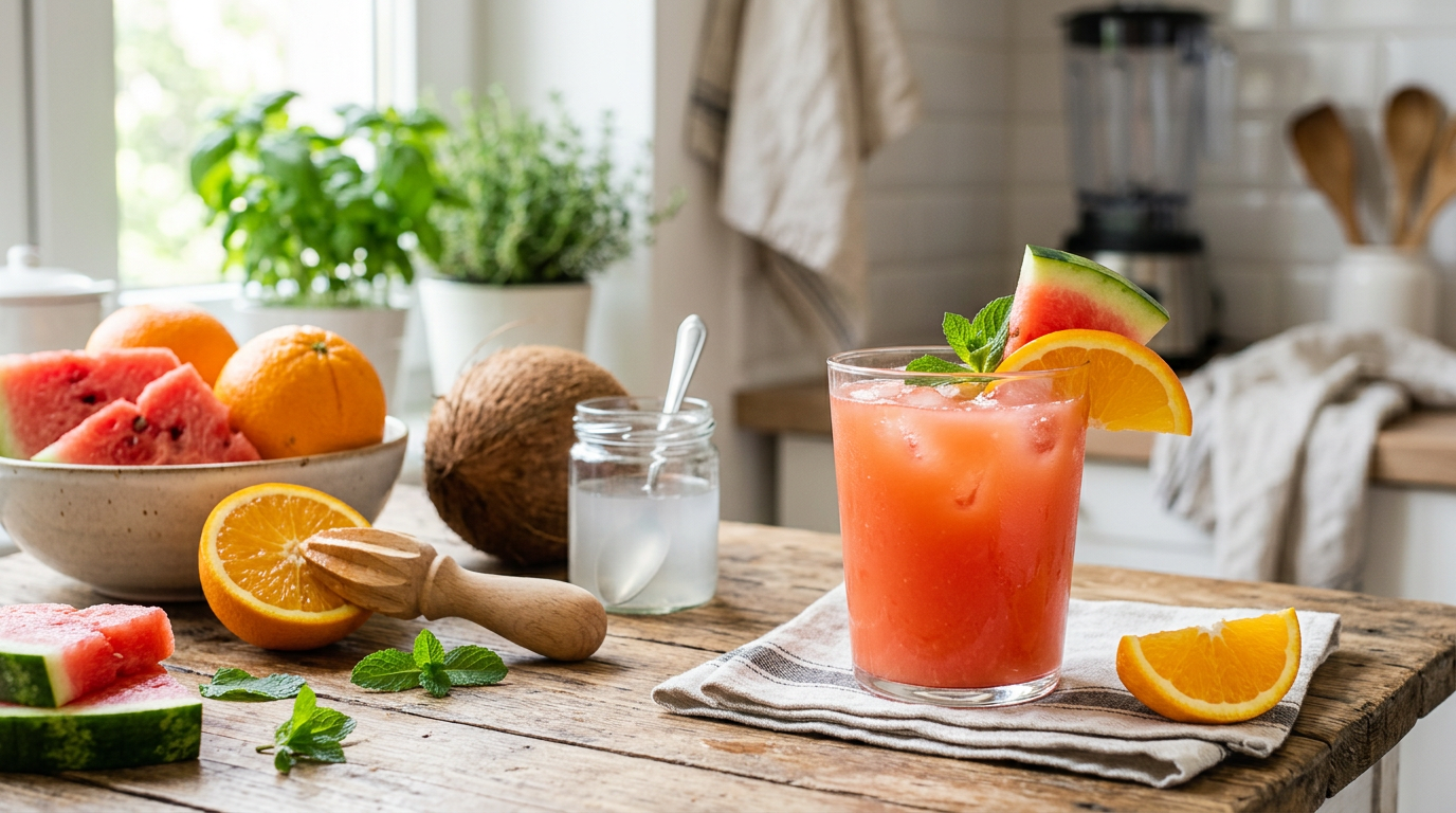 Sucos para Hidratação Pós-Exercício: Receita