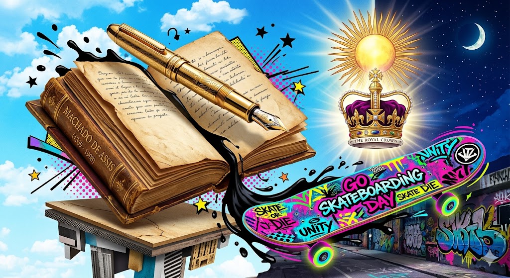 21 de junho: O gênio de Machado de Assis, Prince William e skate!