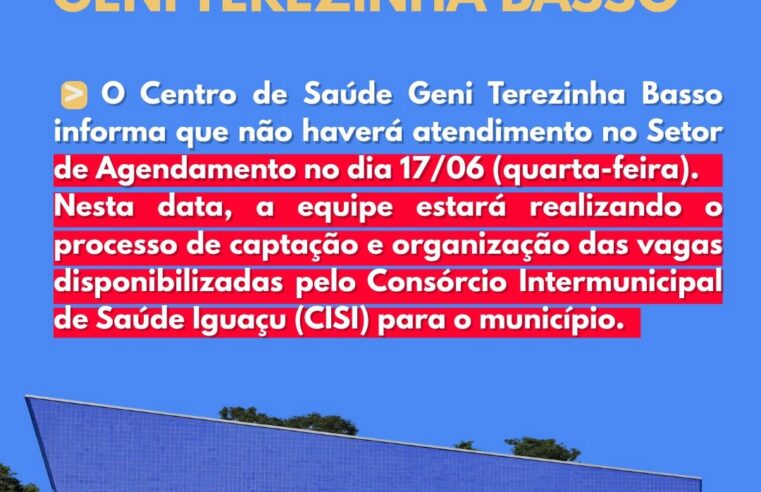 Agendamento Saúde Itaipulândia: Aviso de Pausa