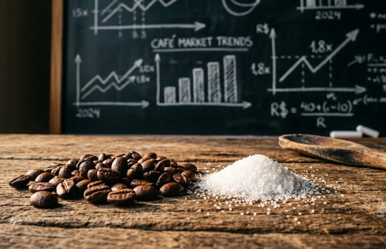 Cotação café e Açúcar: Arábica Cai e Cristal Sobe em SP