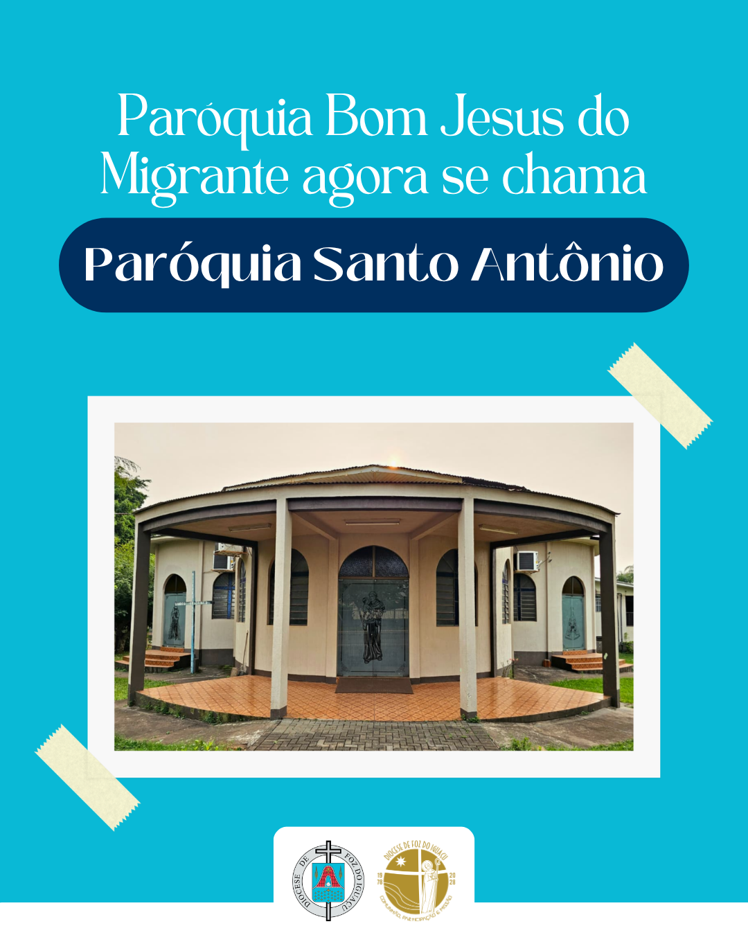 Paroquia Santo Antonio Foz do Iguaçu nova sede e decreto