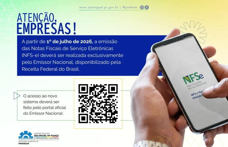 Emissor Nacional NFS-e São Miguel do Iguaçu: Nova Regra
