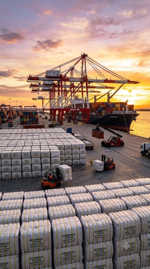 Exportação de Algodão Bate Recorde no Brasil em Junho