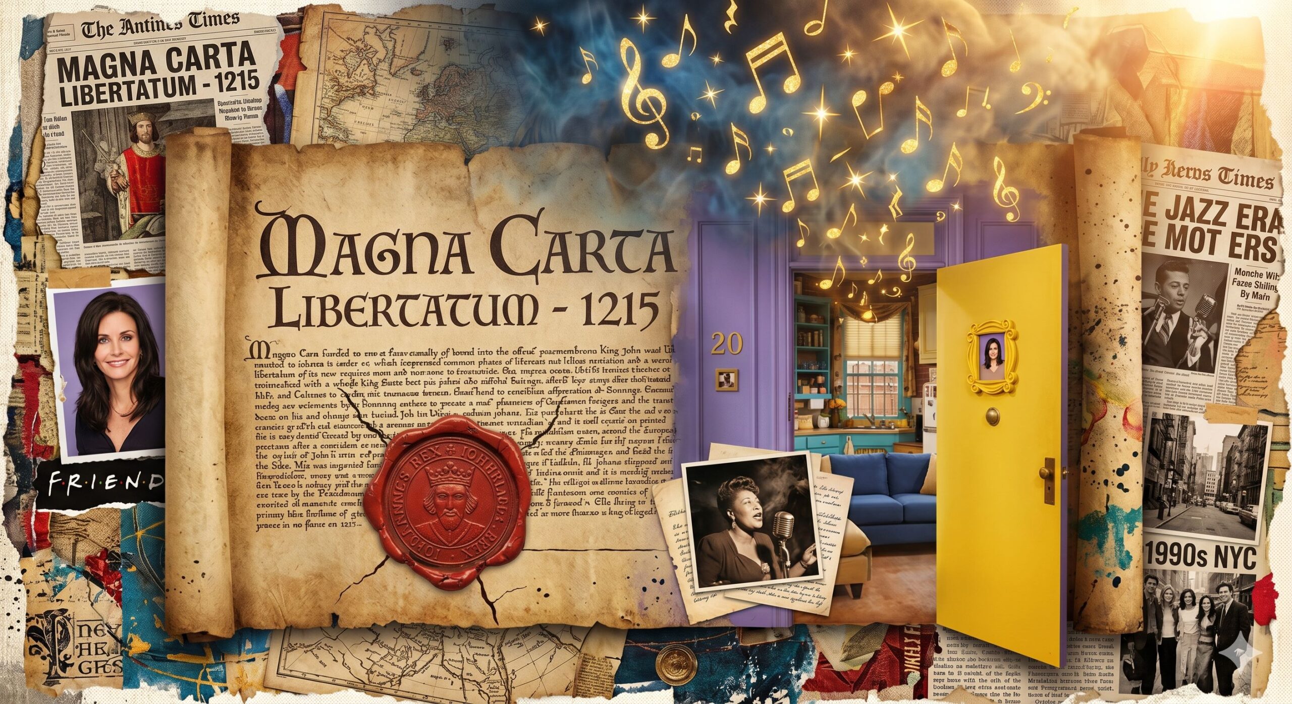 15 de junho: Magna Carta, Courteney Cox e a farsa do espaço!