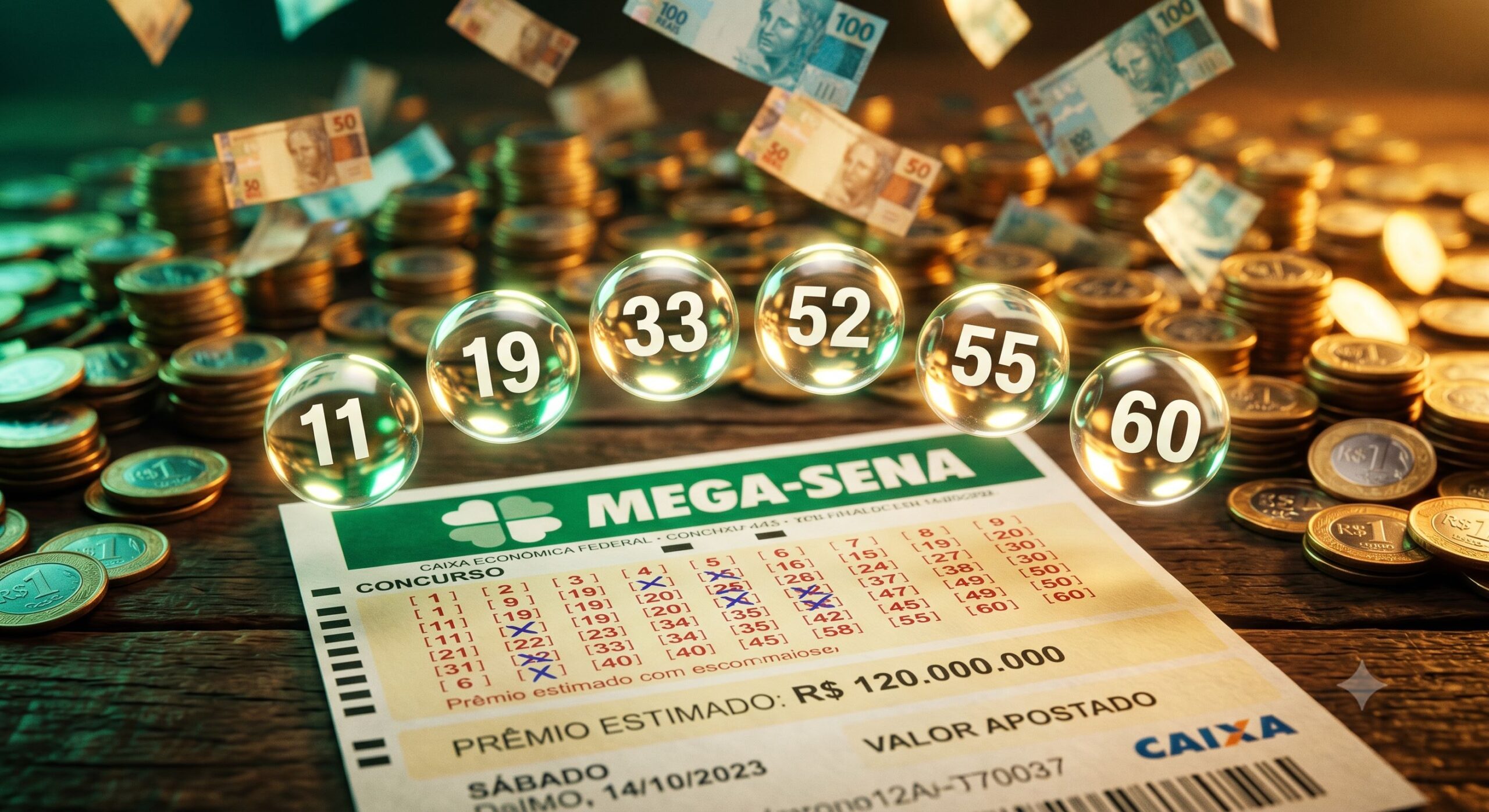 Resultado da mega sena 3016: Premio acumula em 8 milhões!