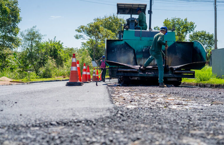 Obras de pavimentação em Foz do Iguaçu somam 27 mil m2